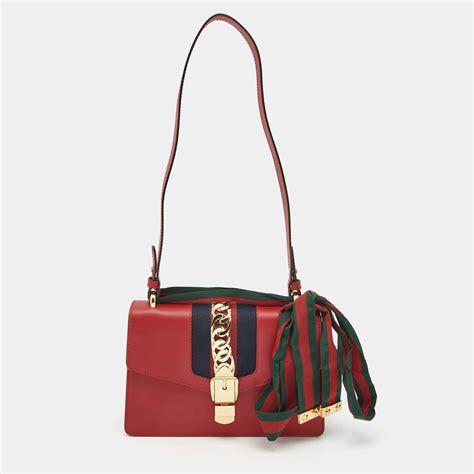 sylvie celine red leather small handbag nwt|Sylvie Celine .